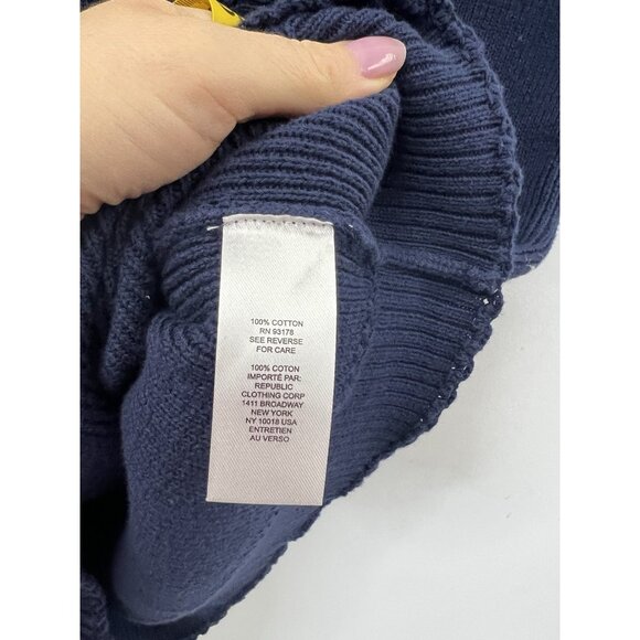 Caroline Constas New York Catalina Sleeveless Button Front Knit Dress Navy Blue - Picture 6 of 10